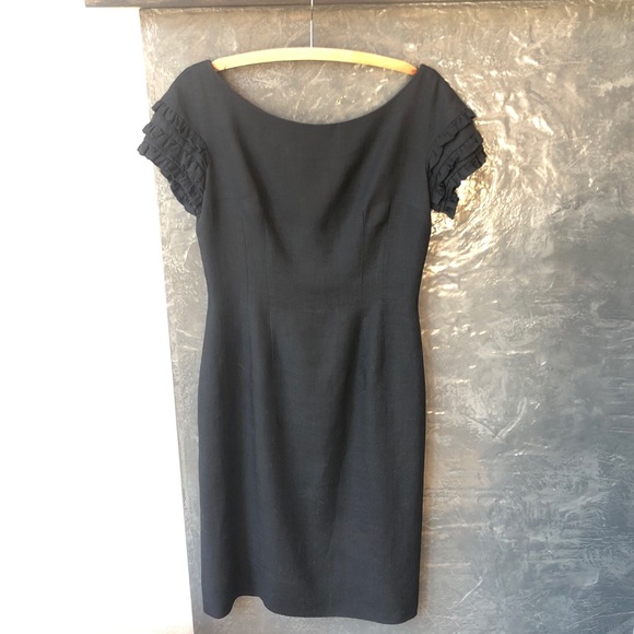 Gorgeous Anne Fogerty vintage linen dress sz 10 - Picture 2 of 11